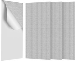 4x Rechthoekige Akoestische Panelen – Geluidsabsorptie & Studio Akoestiek – Lichtgrijs – voor KTV, Studio & Bar