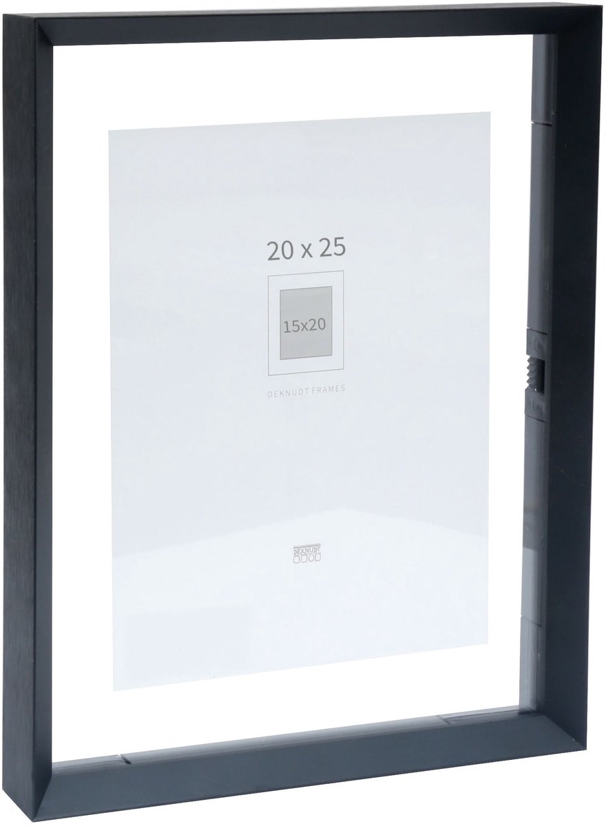 Deknudt Frames fotolijst S028K2 - zwart - foto 20x25 / 15x20 cm