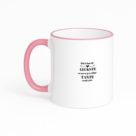 Tante jij bent de liefste mok wit - verjaardag / bedankt cadeau