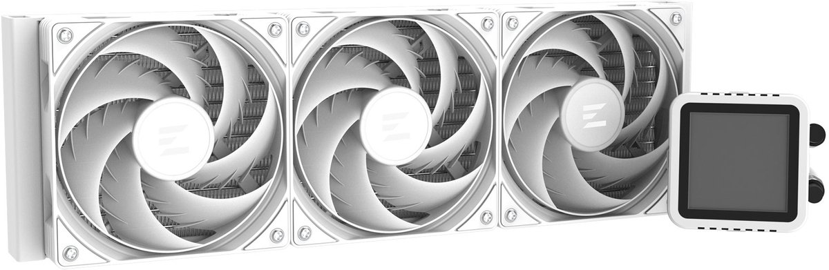 Zalman Alpha2 Ds A36 White , Aio Cpu Liquid Cooler, 360Mm Radiator, Ips Lcd