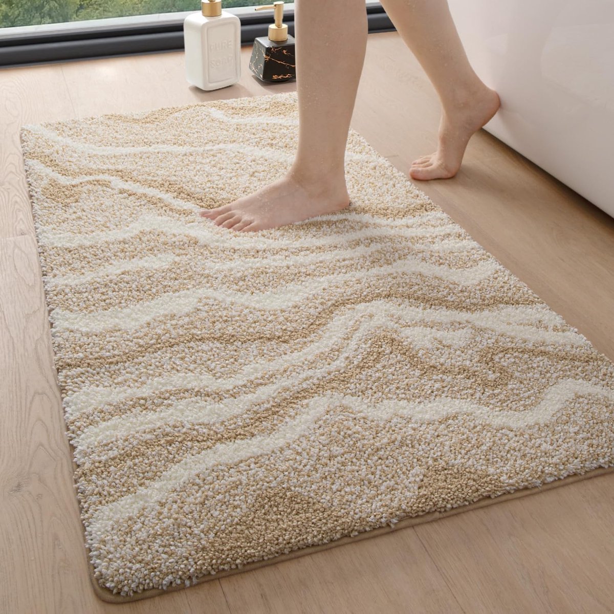 Zachte badmat - ultra absorberend - 1 stuk - microvezel