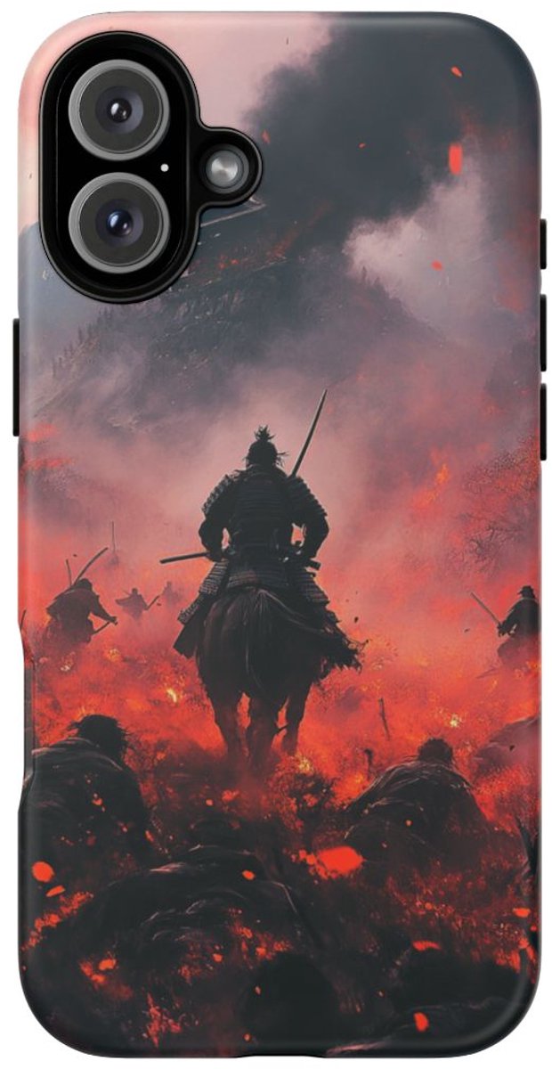 Samurai op het Slagveld – Telefoonhoesje Geschikt voor iPhone 16 Plus
