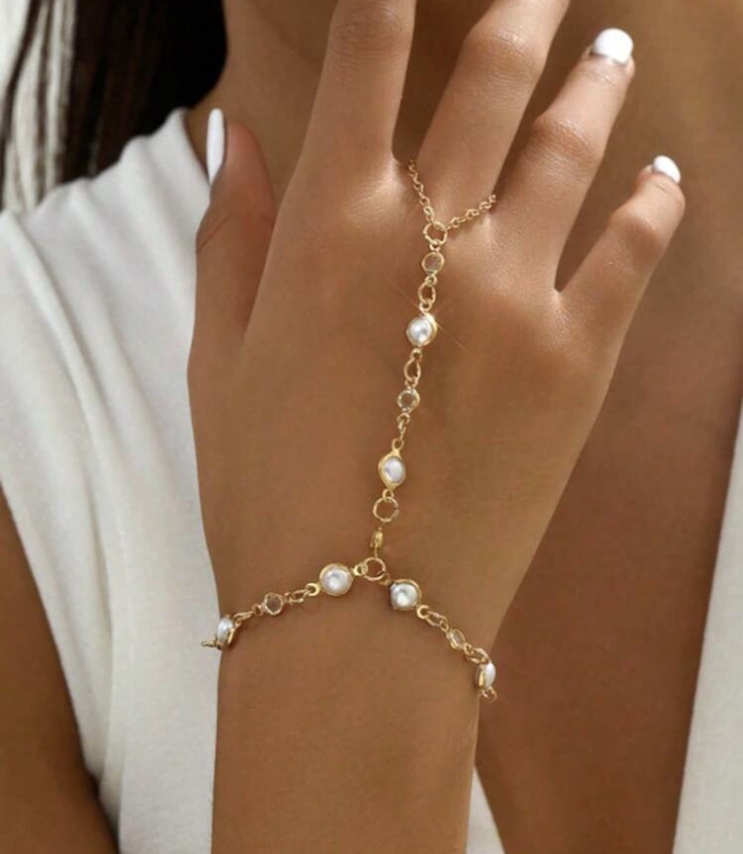 Handsieraad - handketting - statement armband - all Around Bracelet - all over bracelet - mystic armband - gecombineerde armband - bracelets - iconic - armband - armband dames - moederdag - moederdag cadeautje - handchain - hand chain - handketting