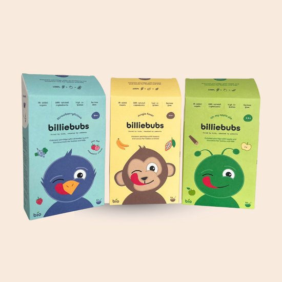 Billiebubs - havermoutontbijt voor baby's en kinderen