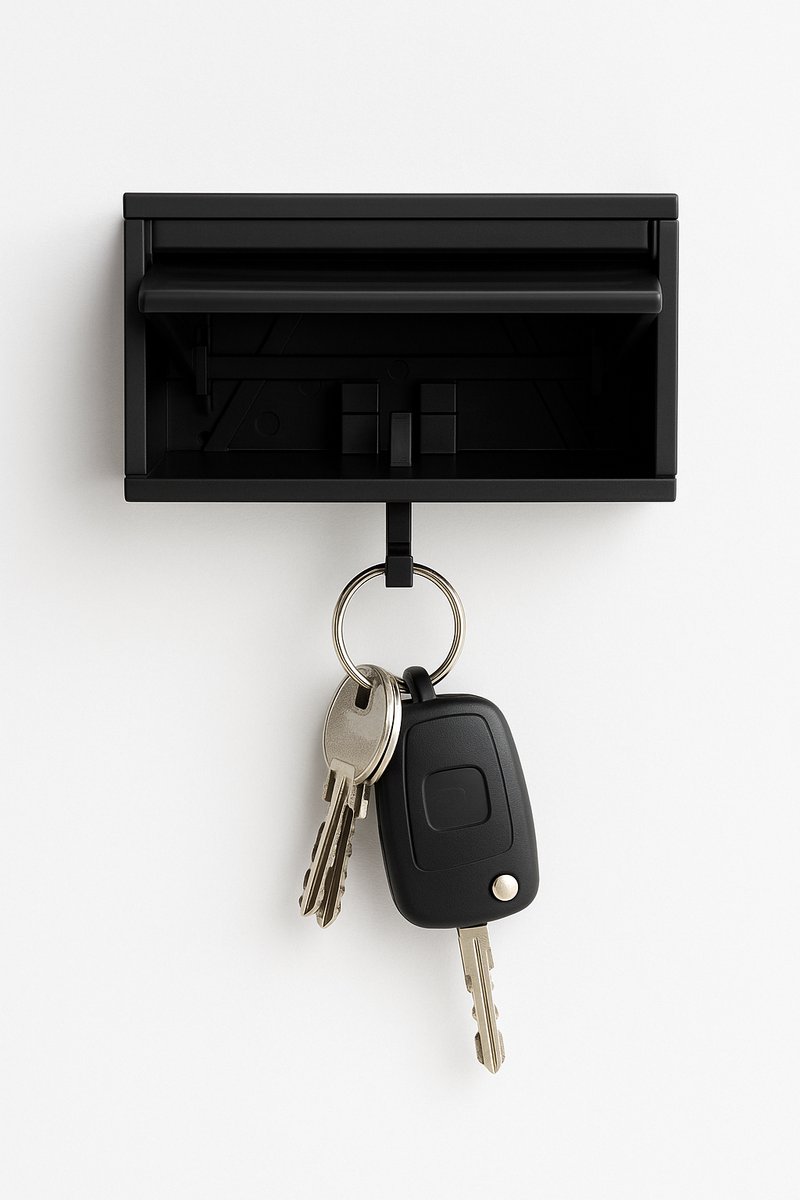 WOUYTPE Sleutelgarage auto, 3D-autogarage, sleutels, sleutelhouder