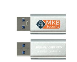 Data Blocker Pro- USB-A naar USB-A - Fast Charge - Zilver
