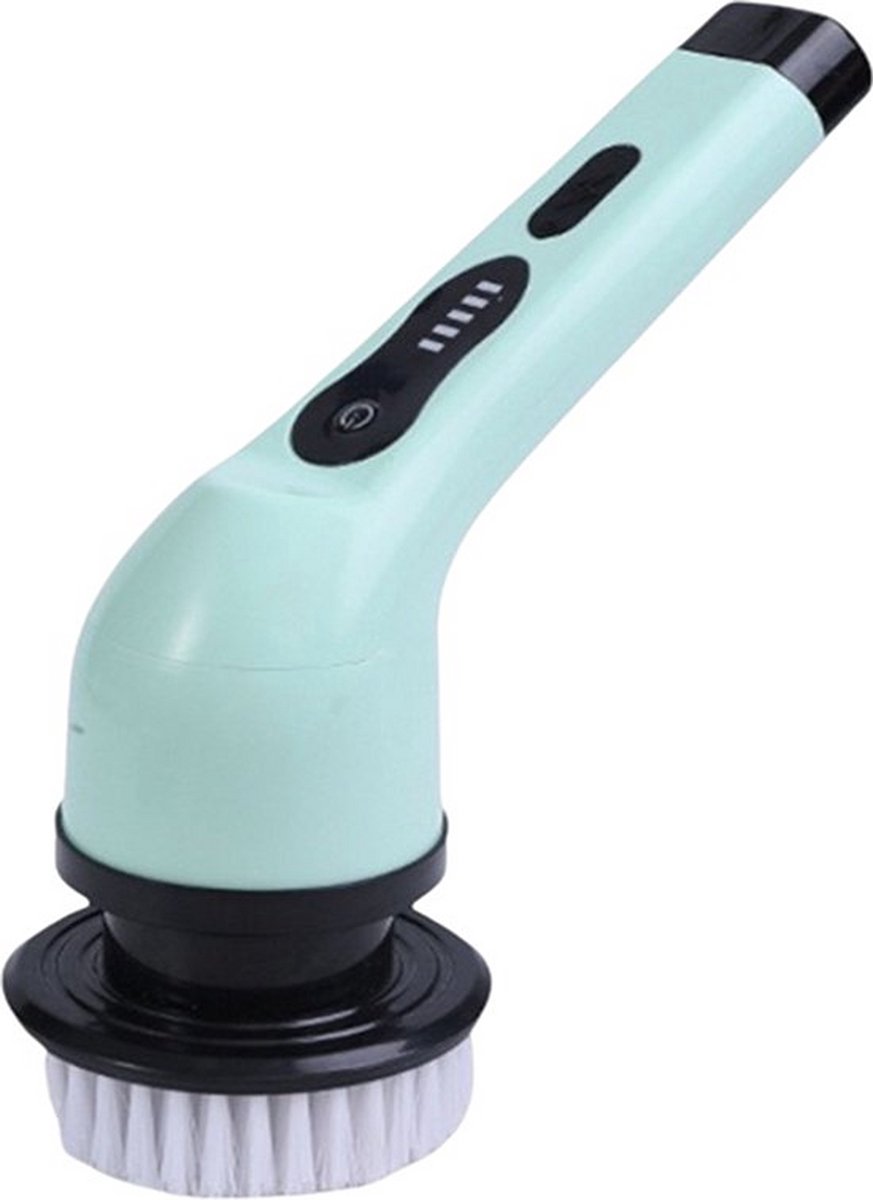 Purgato Multibrush - Multifunctioneel - 2000 mAh - 25W - Draadloos - 9 Opzetborstel - Mint Groen