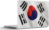 Sticker pour ordinateur portable - 15,6 pouces - Gros plan du drapeau de la Corée du Sud