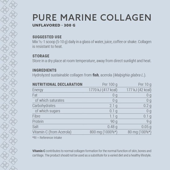 Plent Beauty - Pure Viscollageen Natural + vit C - 300 g - Collageen In De Zuiverste En Puurste Vorm