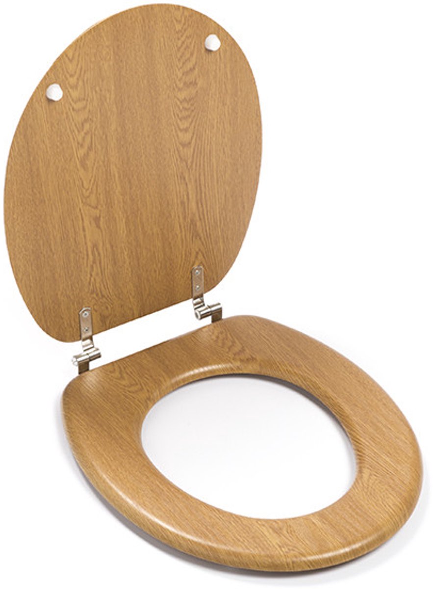 Bathroom Solutions Toiletbril MDF 18 inch hout hout