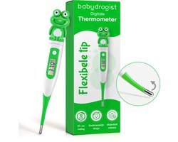 Babydrogist digitale Baby Thermometer met flexibele tip - Rectaal, oksel & oraal - Kikker