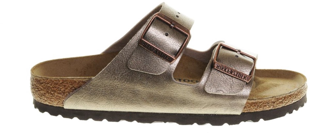Birkenstock -Dames brons slippers & muiltjes Bruin