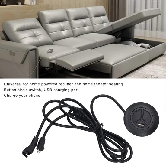 Elektrische Fauteuilcontroller Omhoog en Omlaag 2-knops 8-pins Handsetcontroller voor Liftstoel Elektrische Fauteuilcontroller Omhoog en voor Gezinnen