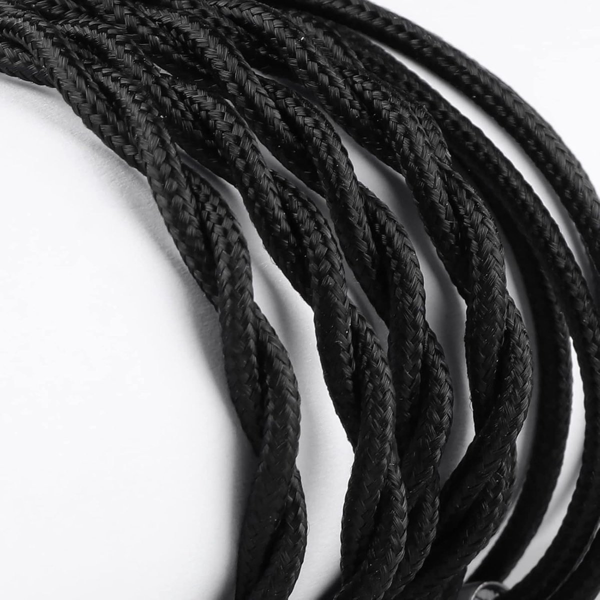 Monkey Banana 4N hoge zuiverheid OFC zuurstofvrije IEM-kabel met zachte katoenen garen buitenlaag - audiofiele hifi-vervanging met microfoon en 2-pins connector, compatibel met 3,5 mm jack