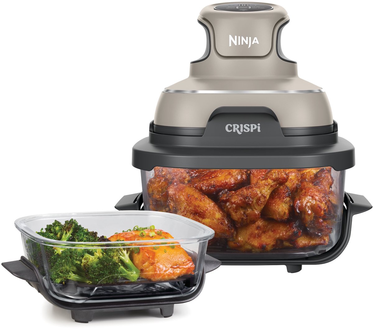 Ninja CRISPi 4-in-1 compacte glazen airfryer - Grijs - FN101EUST - Ninja - €177,00