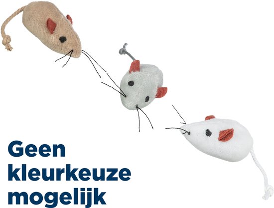 Trixie pluche muizen 5 cm 24 st