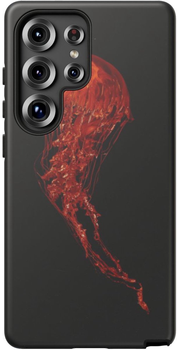 Rode Kwal Illustratie – Telefoonhoesje Geschikt voor Galaxy S25 Ultra