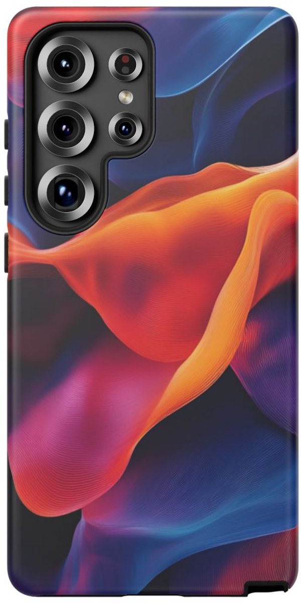 Levendige Abstracte Golf – Telefoonhoesje Geschikt voor Galaxy S25 Ultra