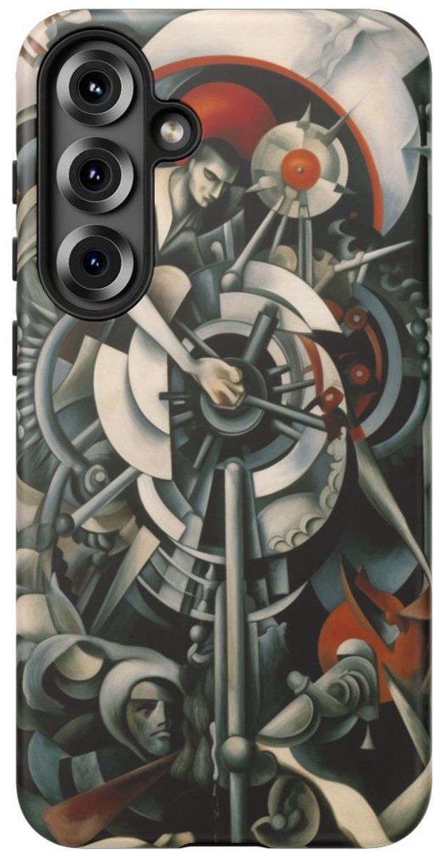 Abstracte Geometrische Mechanica – Telefoonhoesje Geschikt voor Galaxy S25 Plus