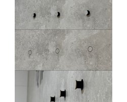 Tegelbaar handdoek haakje - Hidden Towel Holder - Set of 5 stuks - Betegelbaar - Badkamer Trend 2025
