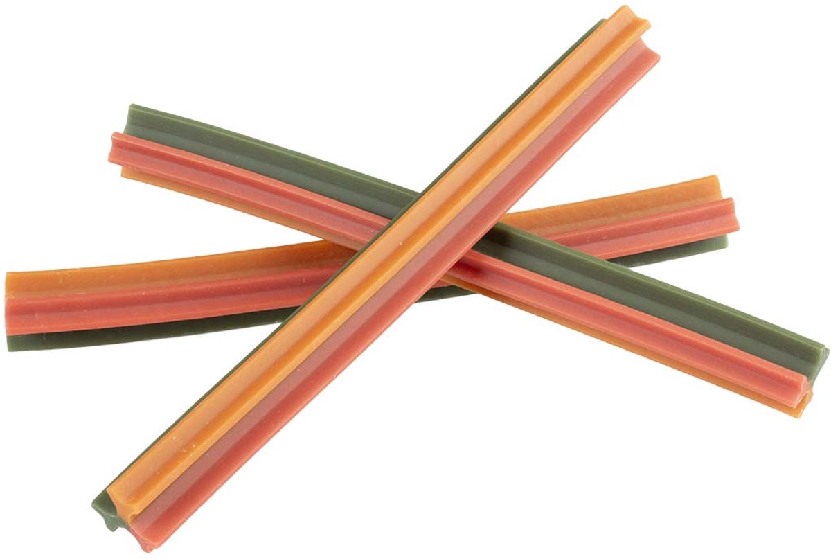Laroy - Vegan Sticks XL - 10 stuks - snack voor de hond - wortel, tomaat, komkommer - 25 cm -