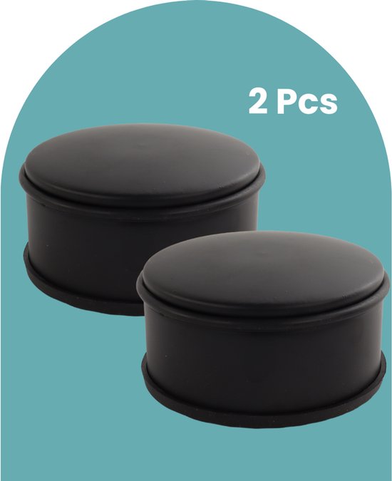 Deurstoppers 2 stuks, 5 inch lange deurstopper, wandmontage, geborsteld nikkel deurstops met geluidsdempende rubberen bumper tip muurbeschermer, 120 mm