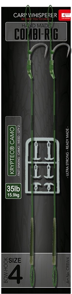 Carp Whisperer - Combi rig - Haak maat: 4 - 2 stuks - Gravel van Carp Whisperer — afbeelding 3