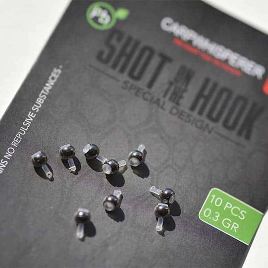 Carp Whisperer - Shot on the hook - 0,4 gram - Weed - 10 stuks van Merkloos — afbeelding 4