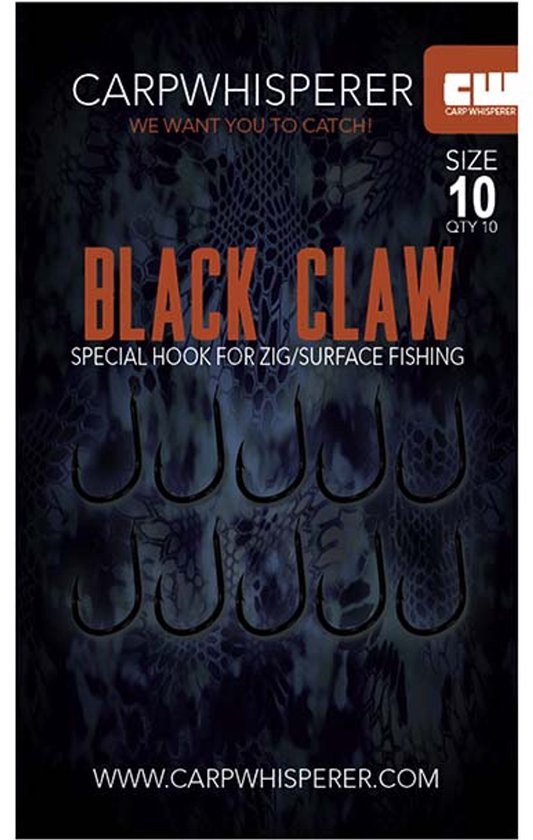Carp Whisperer - Black Claw haak - 10 stuks van Carp Whisperer — afbeelding 2