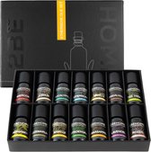 2BEHOME Etherische Olie Set - 14 Geuren - Lavendel, Vanille, Eucalyptus en meer - Essentiële olie voor Aromatherapie - Essential oil - Geurolie voor Aromadiffuser - Etherische Olie Lavendel