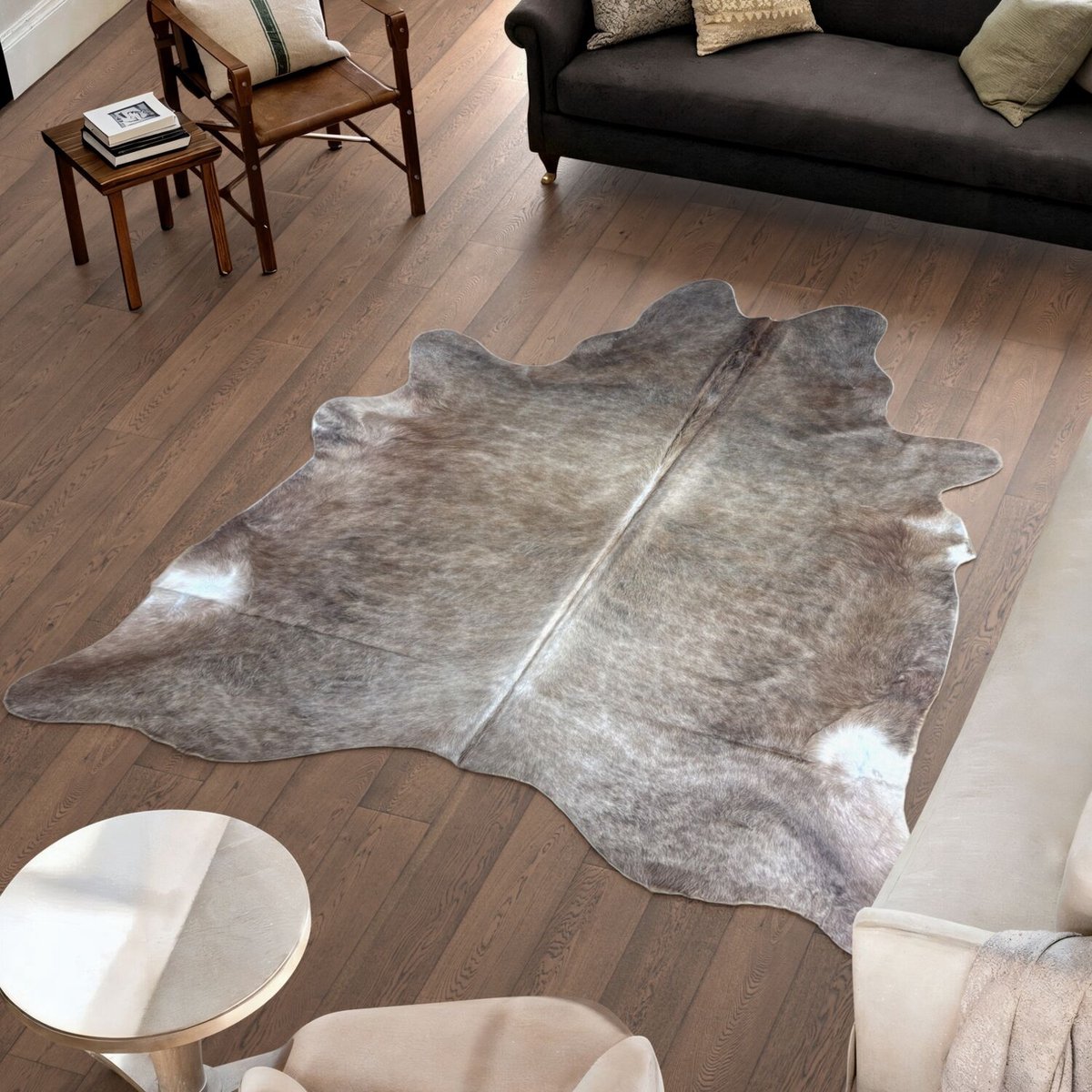 Koeienhuid Vloerkleed - 224 cm x 216 cm - Koeienkleed / Koeienvel / Dierenvel / Dierenhuid Tapijt