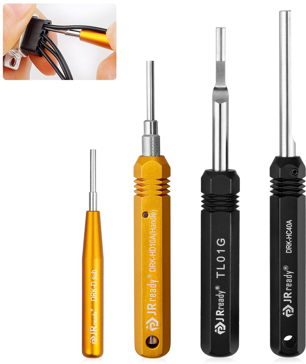 Uitpin Gereedschap Set - Voor Massieve Contacten en Connectorklemmen - Geschikt voor TE/AMP/HARTING D SUB, HAN en WAIN Series