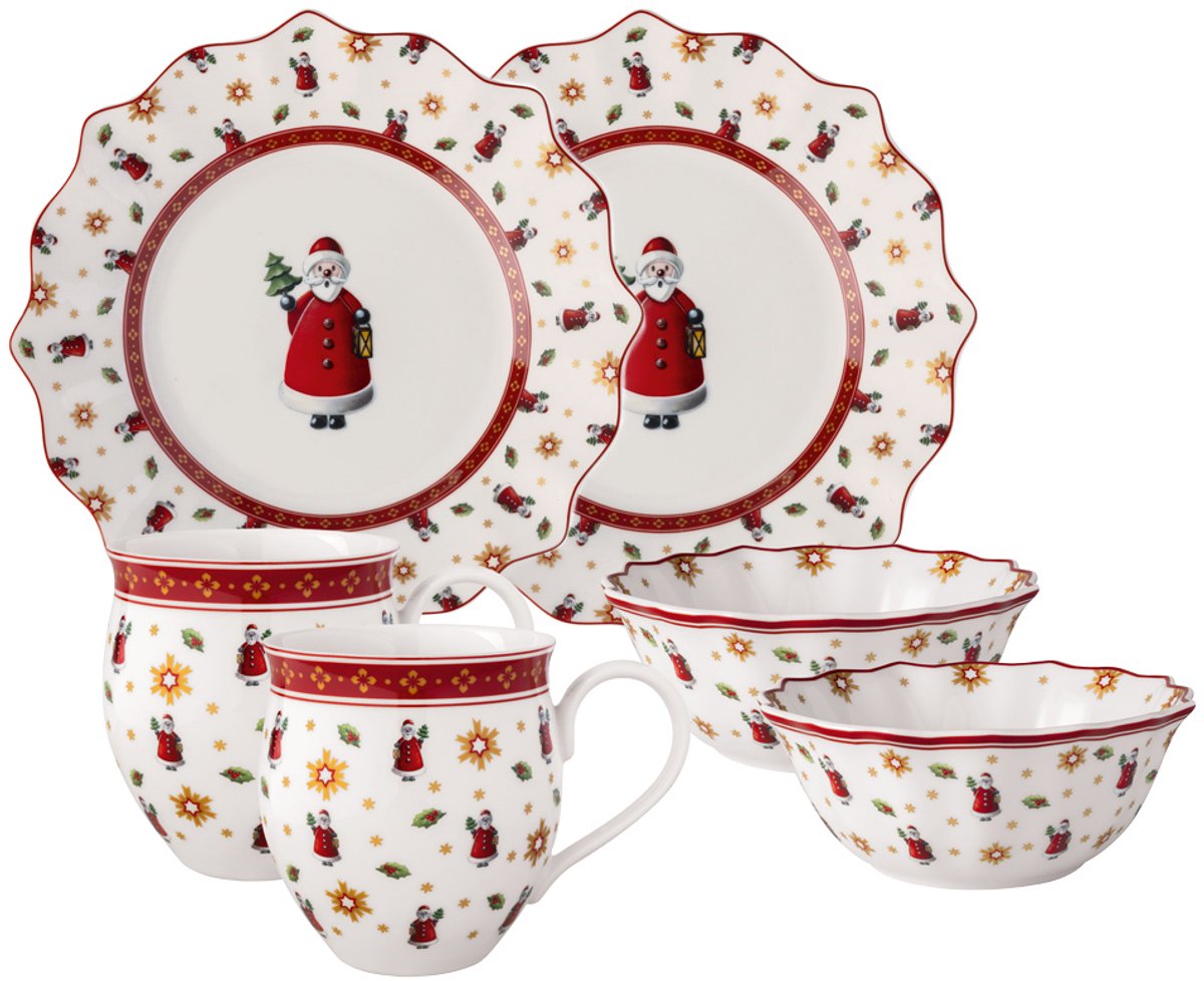 Villeroy & Boch Toy's Delight Ontbijtset Kerstman 6-Delig