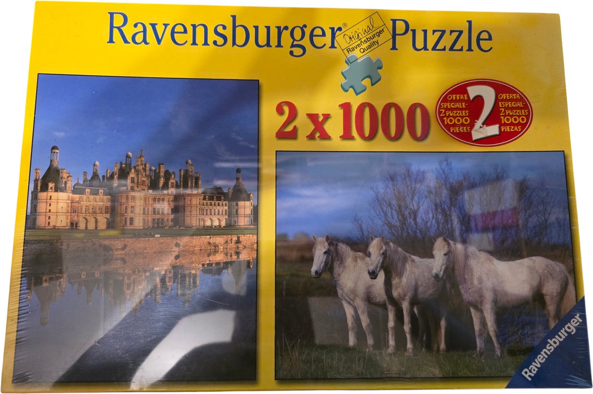 Ravensburger Franse Landschappen en Paarden 2x 1000 stukjes