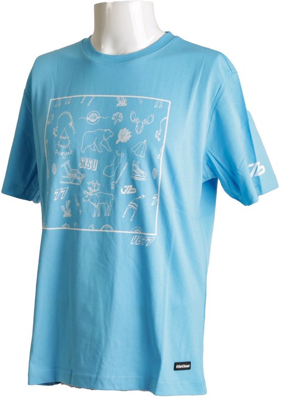 T-shirt Bottas All Over pour homme Alfa Romeo F1, Blauw, taille L
