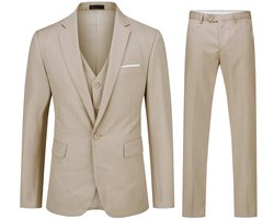 Allthemen Heren 3-Piece Suit - Heren casual pak voor zaken - XL