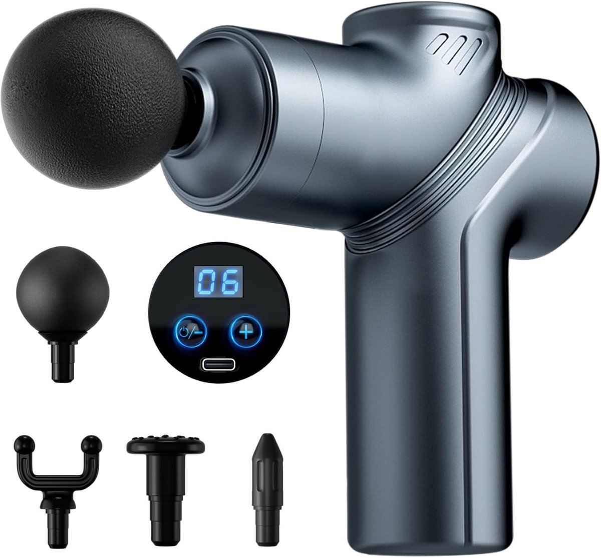 Deep Tissue Massage Gun, draagbare massage gun met 4 - Deep - €26,89