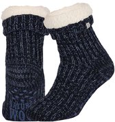 Morethansocks - Wollen huissokken - Unisex - Maat 35 t/m 46 - Antislip - Huissokken heren - Huissokken dames - Slofsokken - huissokken met antislip
