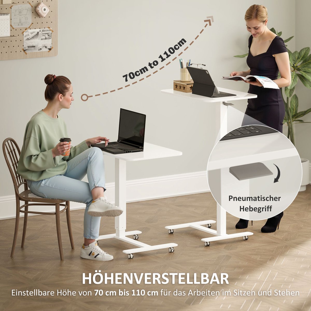 HOMCOM - Zit-Sta Bureau thumbnail 5