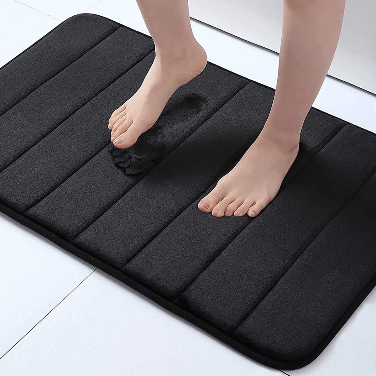 Luxe Badmat – Traagschuim Mat 60×40 cm, Antislip, Snel Waterabsorberend en Machinewasbaar