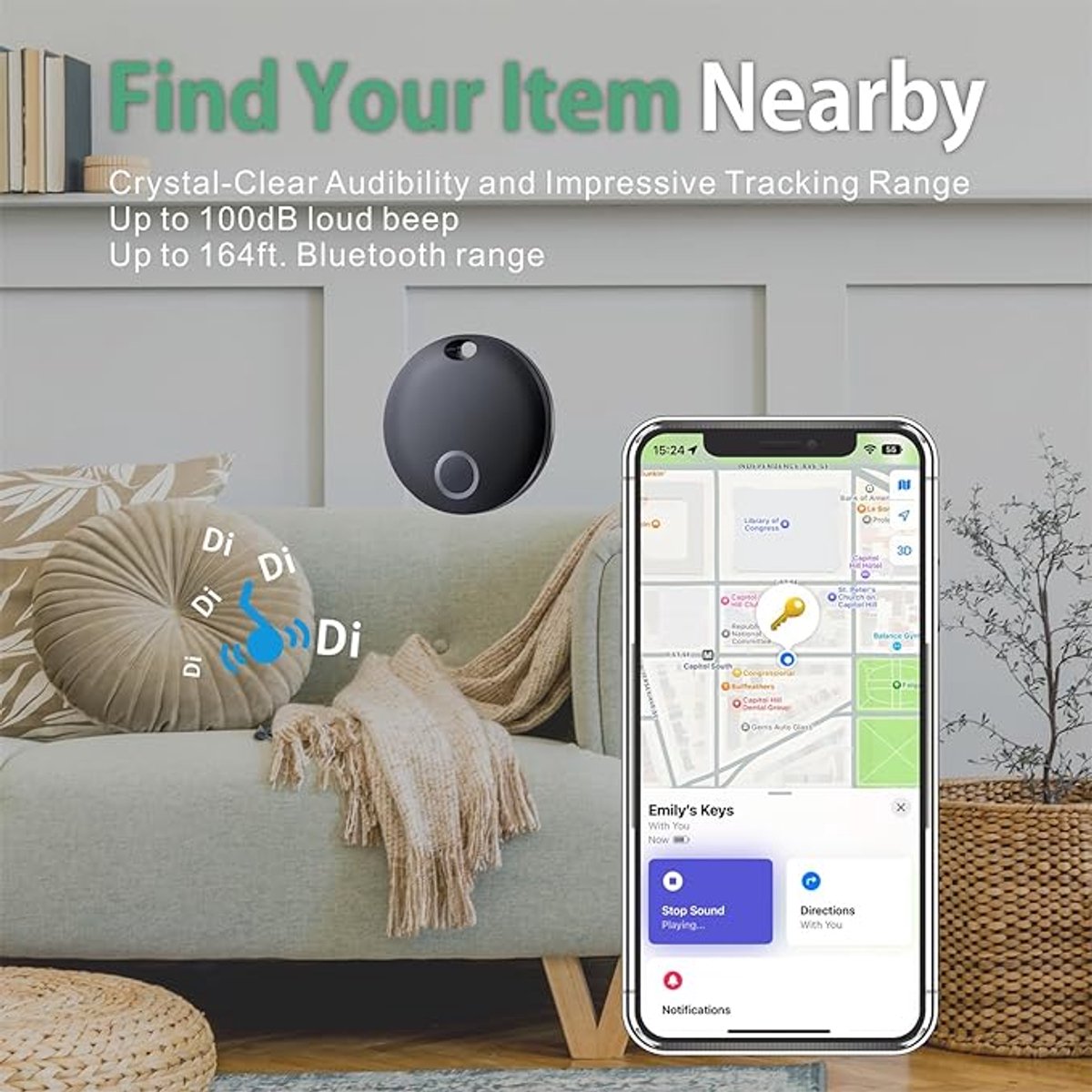 Karma Smart Tag Pro - Koffer tracker compatibel met Apple Find My