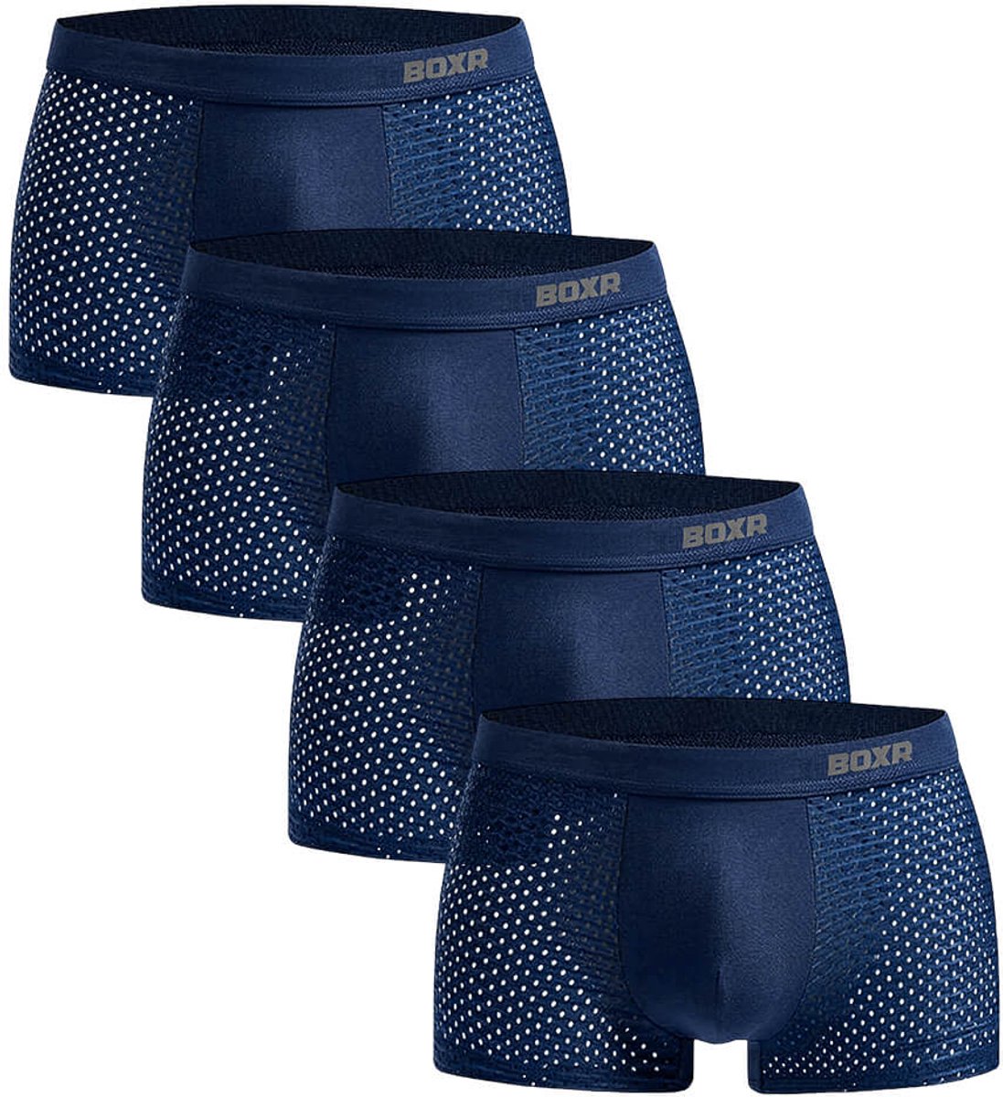 BOXR Boxershort Heren 4 Pack - Bamboe Ondergoed Heren - Duurzaam & Ademend - Zijdezacht - Perfecte Pasvorm - Heren Ondergoed - Onderbroeken Heren - Ideaal voor Dagelijks Gebruik & Sport - Maat M
