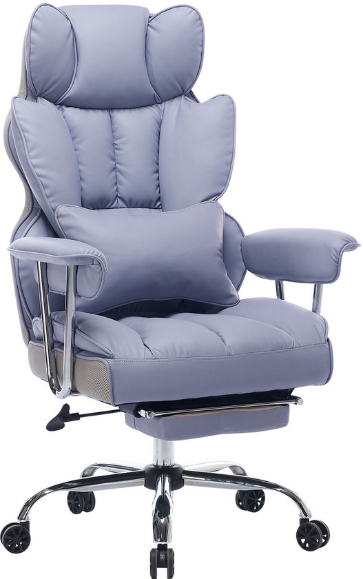 ZynoCore bureaustoel 180kg – paars – voetsteun – lumbale ondersteuning