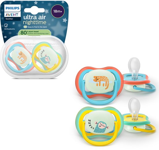 Philips Avent Ultra Air Glow-in-the-dark fopspeen