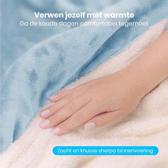 Elektrische Warmtedeken Grijs 180x130cm met Timer