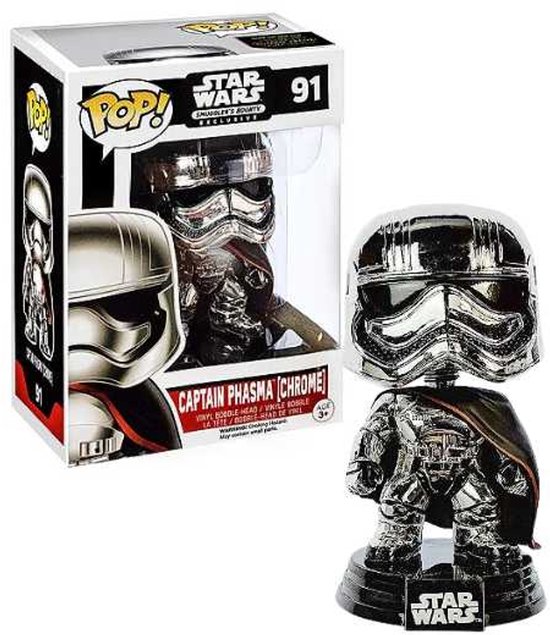 Funko Pop! Star Wars - Captain Phasma #91 Chrome Smugglers Bounty Exclusive