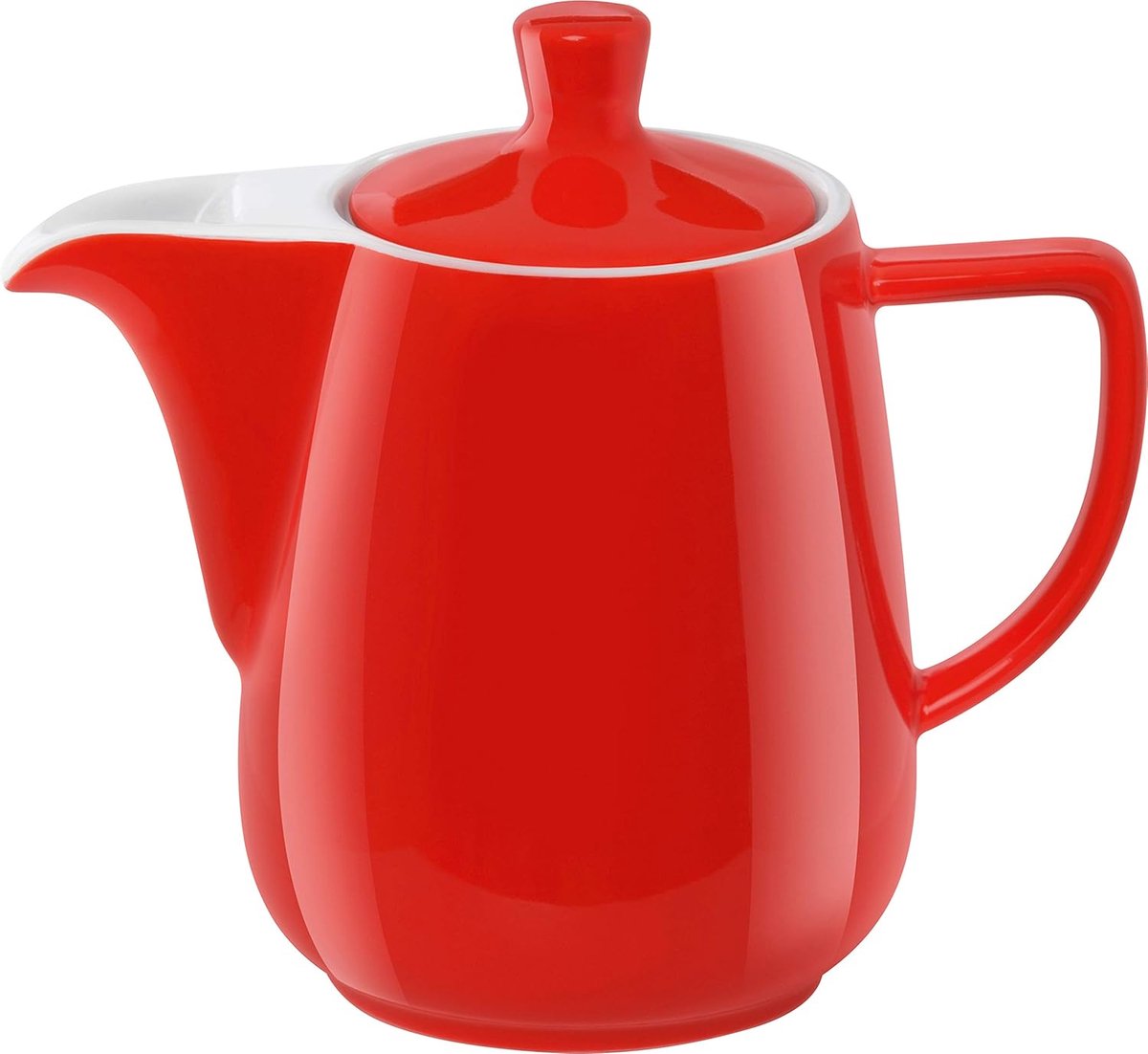 Porselein koffiepot - 0.6L - Rood - 219094 Koffiepot