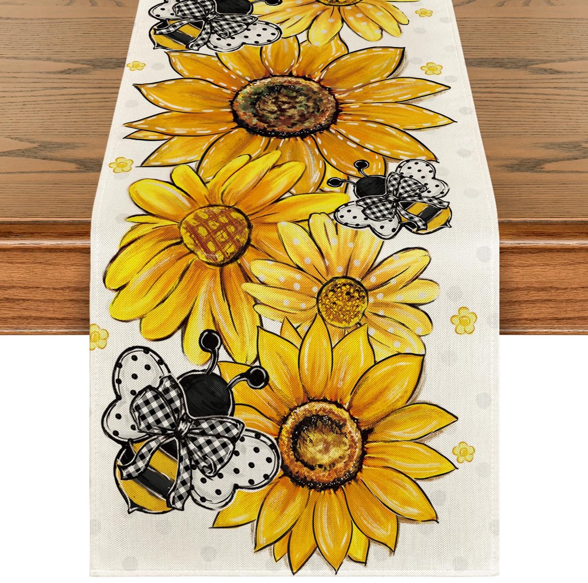 Kleurrijke tafelloper - 40x140 cm - 100% polyester - duurzaam
