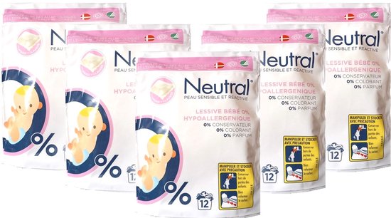 Neutral Baby Wascapsules - 5 x 12 Pods - Hypoallergeen