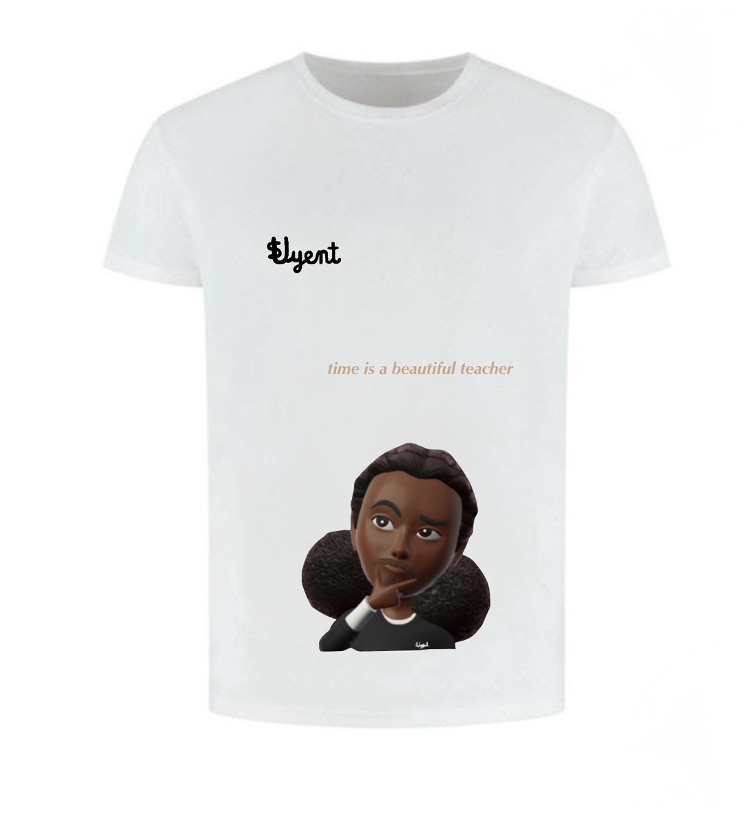 Svyent T-shirt avatar thinking time is a beautiful teacher kleding maat L